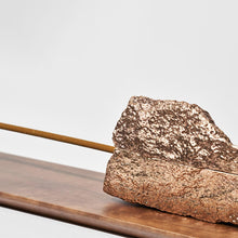Load image into Gallery viewer, Bronze Incense Stand with Walnut Tray - Bronze