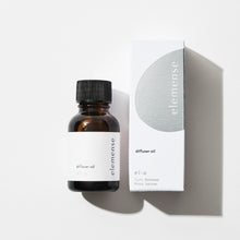Load image into Gallery viewer, Brown bottle with white label and 'elemense' branding on a light gray background
