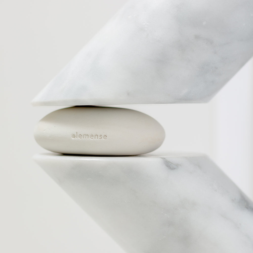 Smooth Stone Diffuser Pottery Stone Diffuser - White – elemensefragrance.com